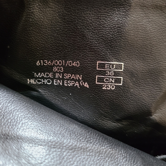 ZARA Black Fringe Booties Size 36 - Picture 7 of 8